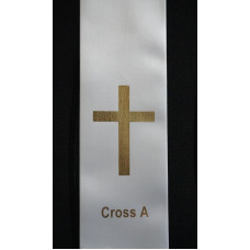 BYO STOLE : Cross MOTIF PRINT A to Existing Sash (Standard Size)